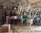 山西長治35噸面粉加工設備安裝現場